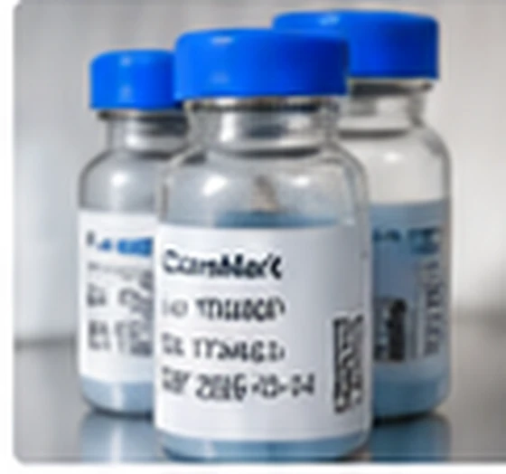 Labeled biologics vials